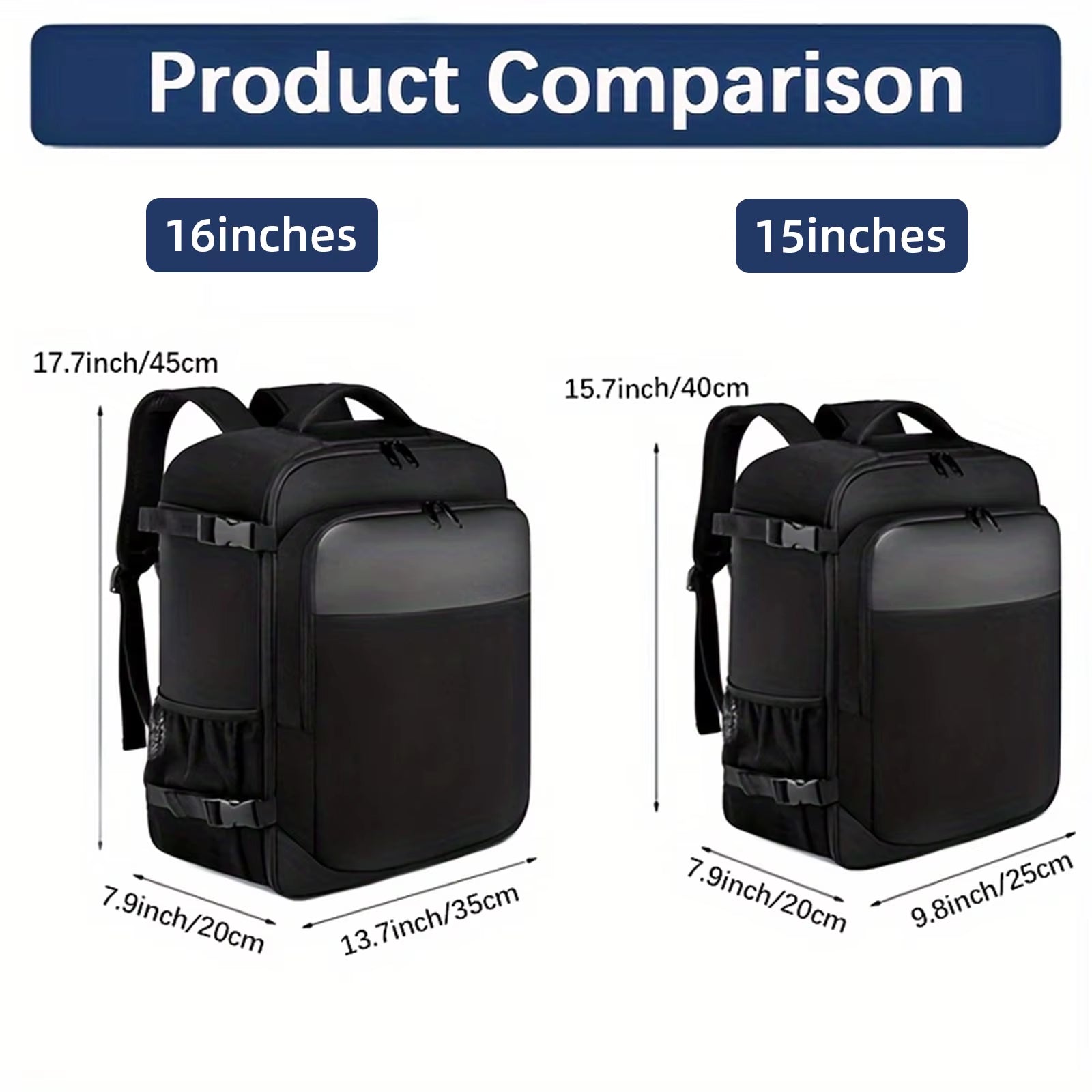 Ryanair 40X20X25 and 45X36X20 Travel Backpack,Laptop Backpack,Unisex.Multifunctional Bag,School Bag,University,Trekking Rucksack