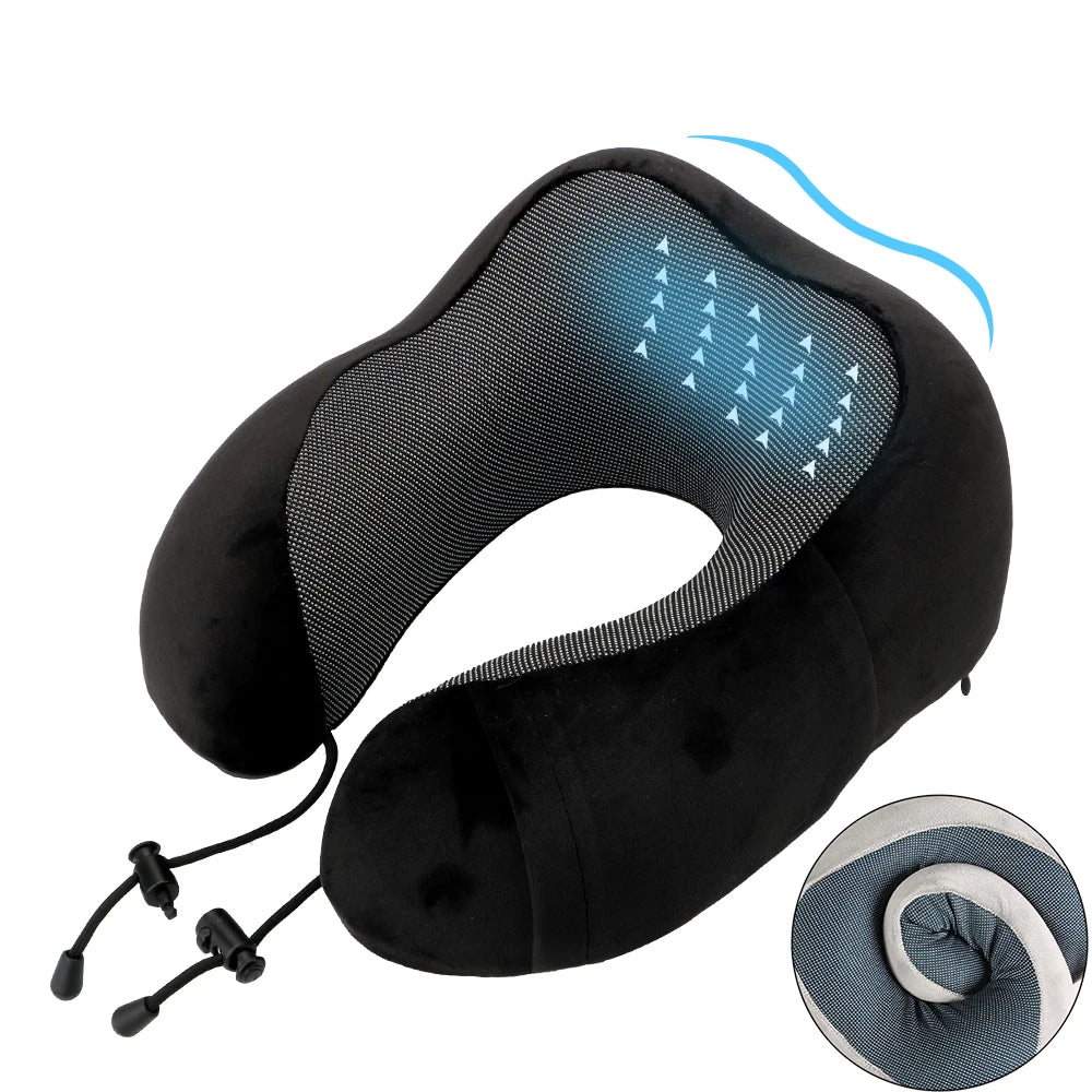 Car Pillows Memory Foam Soft Neck Supportor Travel Cushion U Shaped Neckrest Pad Cervical Interior Automobile Accessories